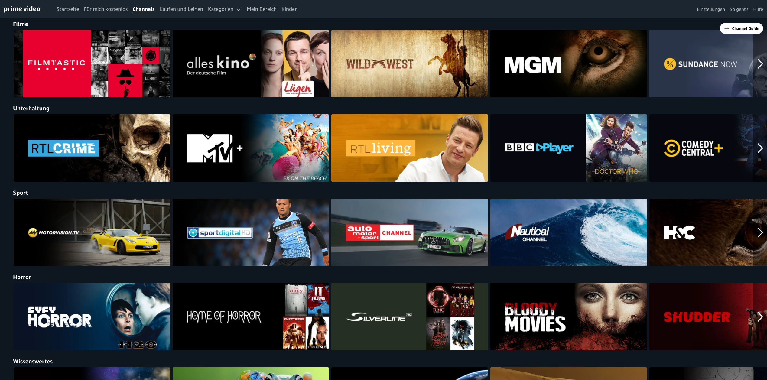 Amazon Prime Video Channels - Eine Übersicht Aller Channels - 12STREAM ...