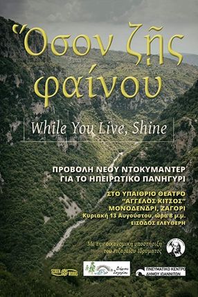 Poster: While You Live, Shine