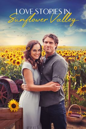 Poster: Liebe im Sonnenblumenfeld