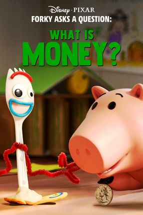 Poster: Forky hat eine Frage - Was ist Geld?
