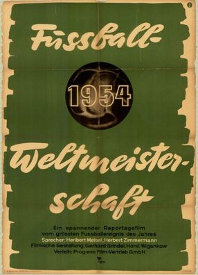 Poster: Fußball Weltmeisterschaft 1954