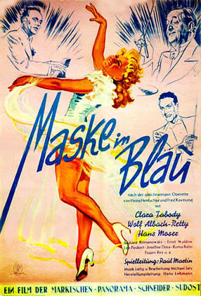 Poster: Maske in Blau