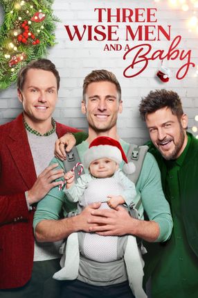 Poster: Drei Weihnachtsmänner und ein Baby